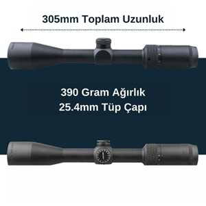 Vector Optics Matiz 3-9x40 MIL 1'' SFP Tüfek Dürbünü