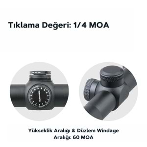 Vector Optics Matiz 2-7x32 MOA 1'' SFP Tüfek Dürbünü