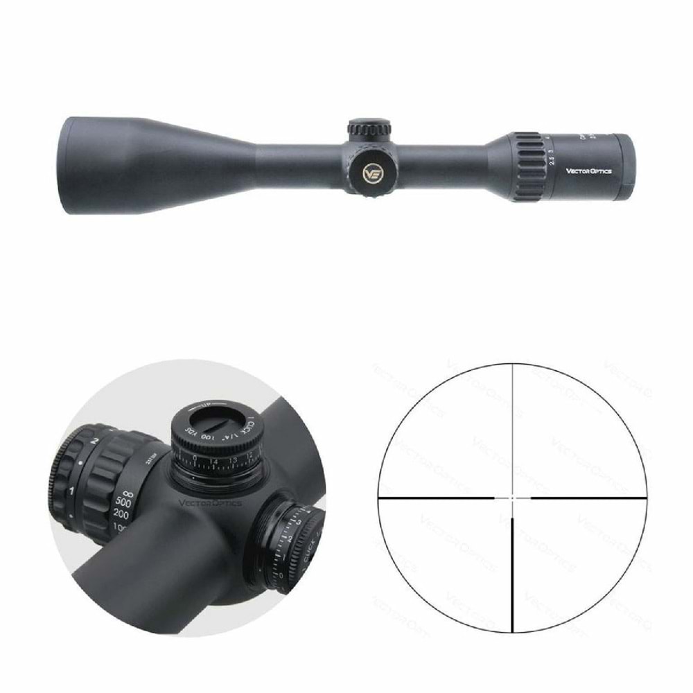 Vector Optics Continental x6 2.5-15x56 G4 Hunting Tüfek Dürbünü SCOM-38