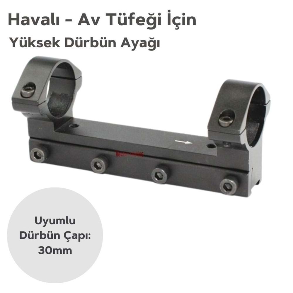 Havalı Tüfek Tek Parça YÜKSEK Dürbün ayağı