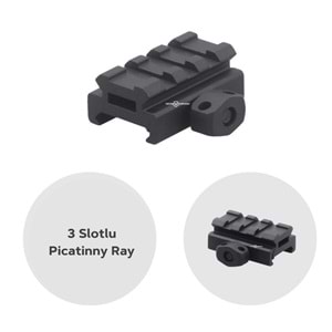 Pikatini Ray Yükseltici Montaj Hamili - Alçak - SCRA-58