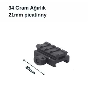 Pikatini Ray Yükseltici Montaj Hamili - Alçak - SCRA-58