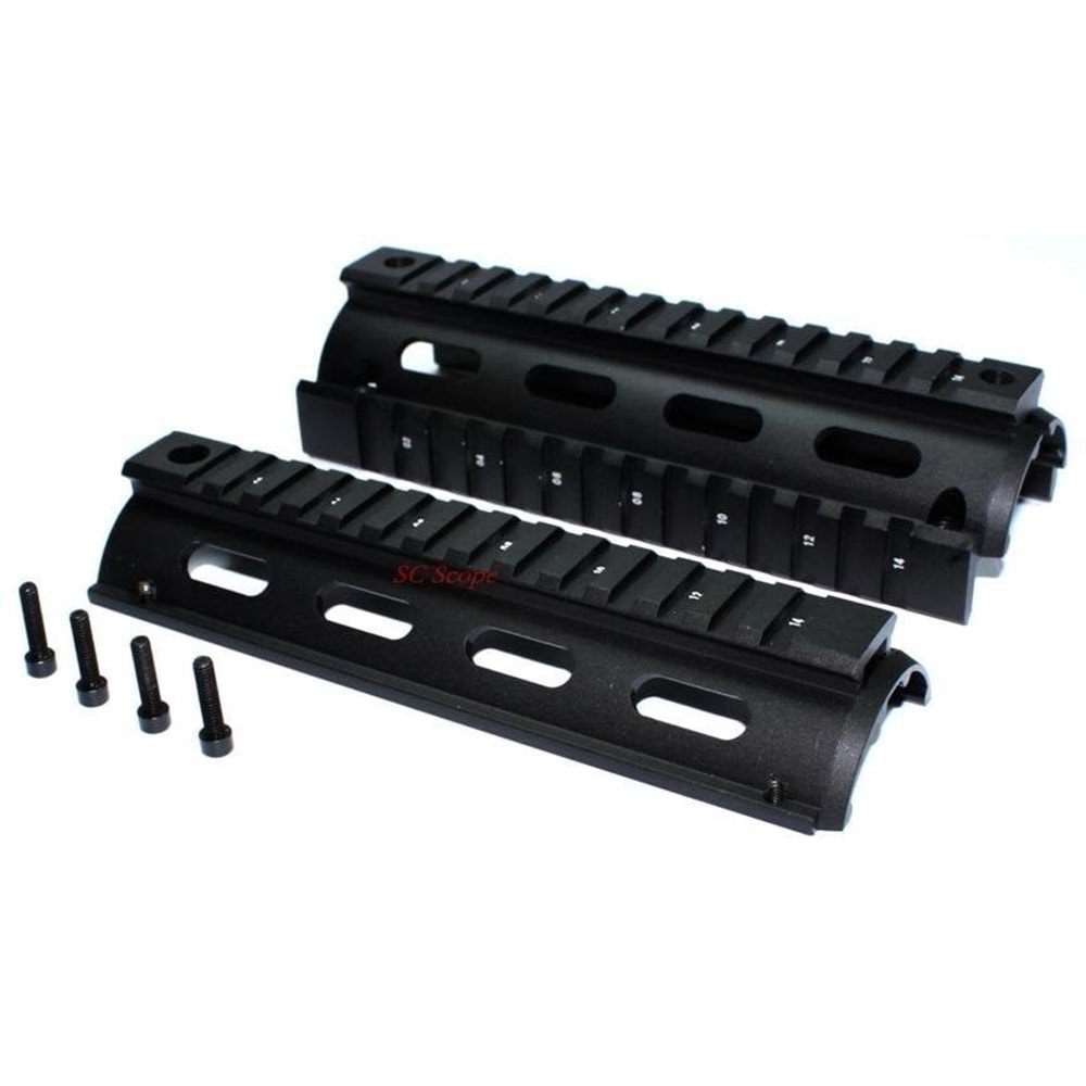 M4 M16 RIS Carbine el kundağı Quad Rail System