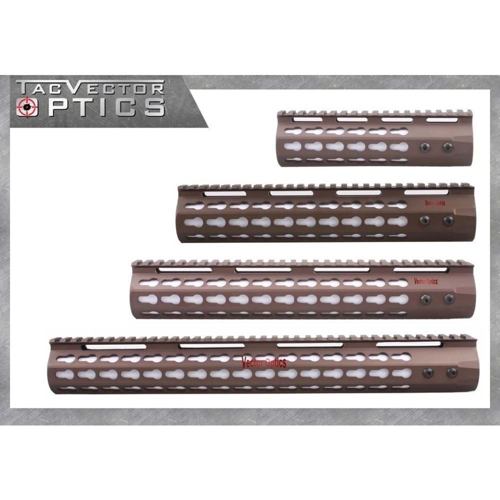 Gen III Slim 10'' 261mm KeyMod Metal El Kundağı BRONZ