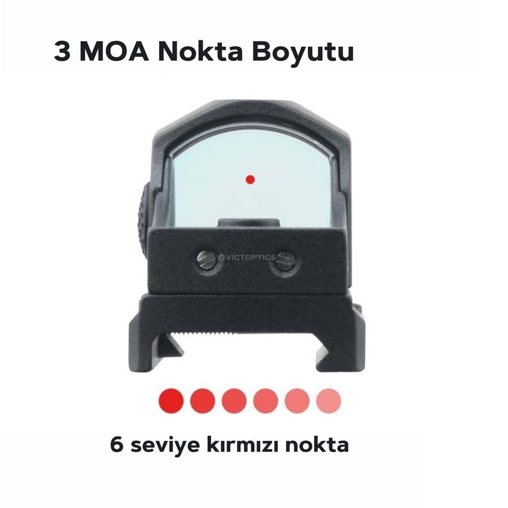 Vector Optics Frenzy-X 1x22x26 MOS RD 3MOA IP6 (MOJ) Red Dot Nişangah