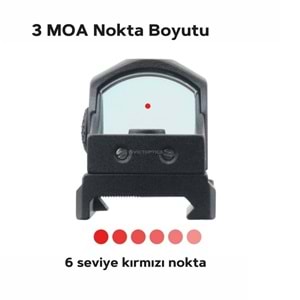 Vector Optics Frenzy-X 1x22x26 MOS RD 3MOA IP6 (MOJ) Red Dot Nişangah
