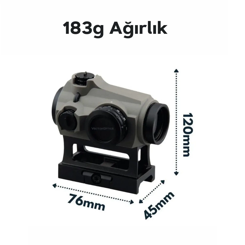 Vector Optics Maverick 1x22 S-SOP Red Dot Nişangah