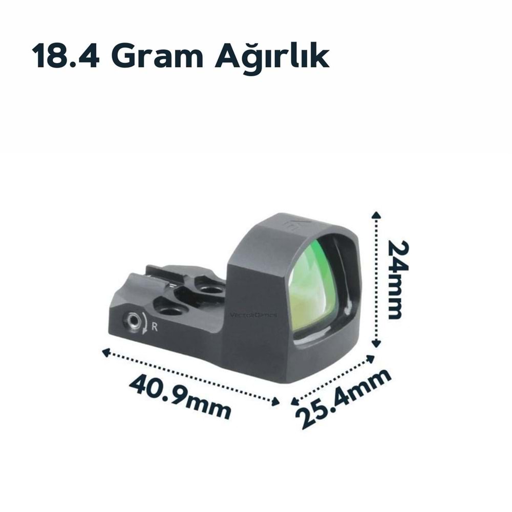 SCRD-43 Frenzy-S 1x17x24 MIC RD 3MOA IP67 (MAG) Red Dot Nişangah