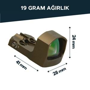 Vector Optics Frenzy-S 1x17x24 AUT RD 3MOA IP67 (MAG) Red Dot Nişangah