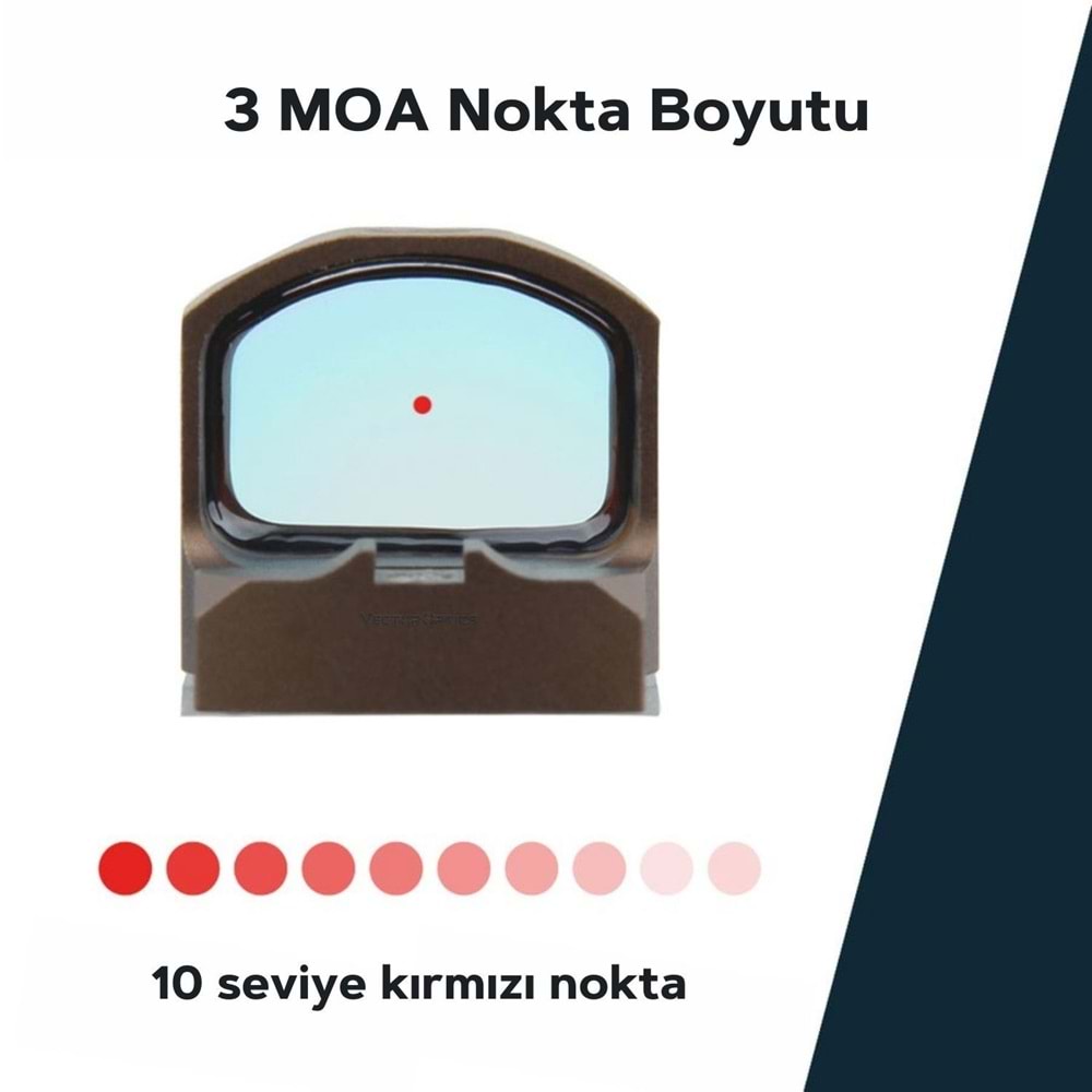 Vector Optics Frenzy-S 1x17x24 AUT RD 3MOA IP67 (MAG) Red Dot Nişangah
