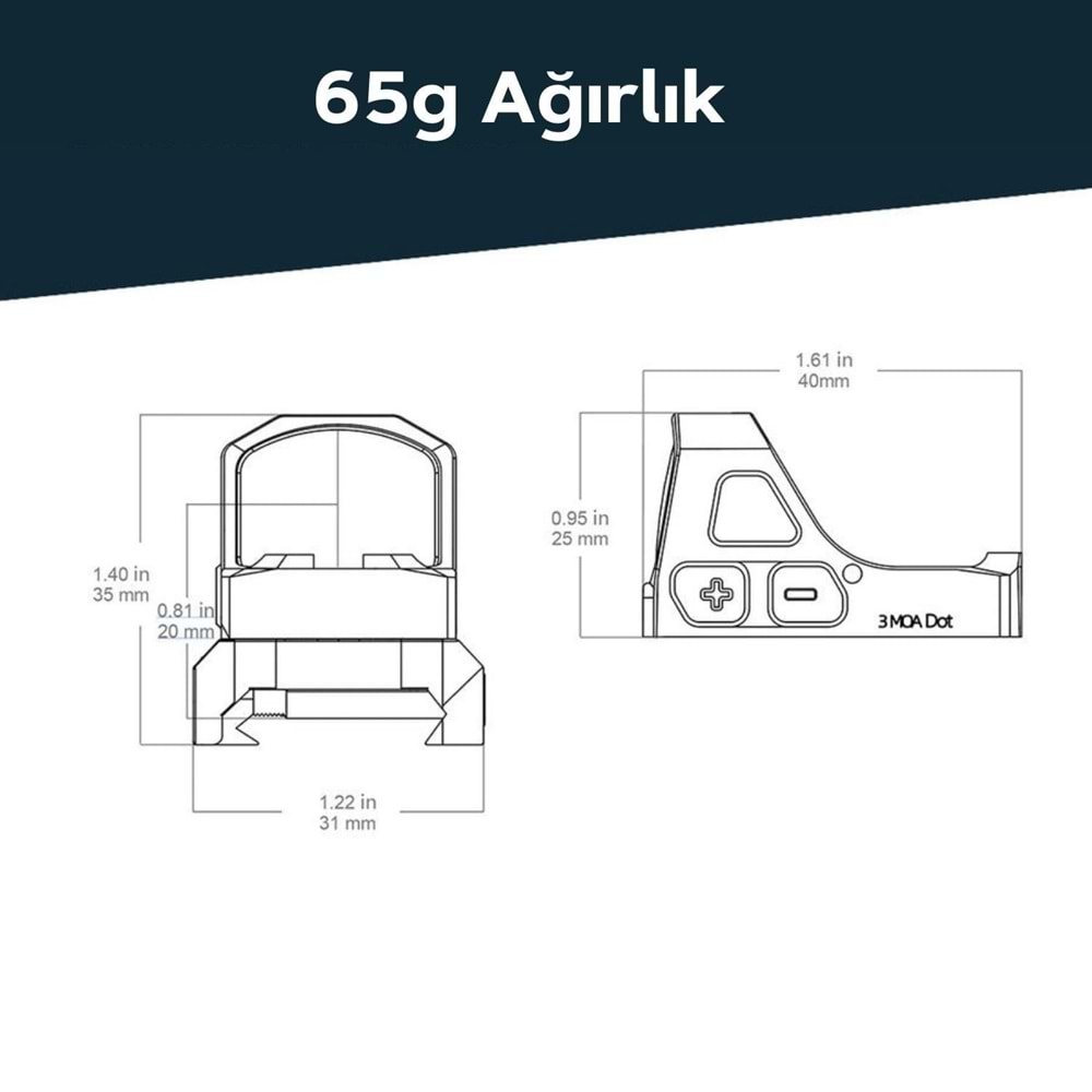 Vector Optics Frenzy-S 1x17x21 GenII Red Dot Nişangah SCRD-73