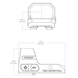 Vector Optics Frenzy FA 1x16x24 3MOA Kırmızı Nokta Nişangahı - Walther® PDP 2.0 Uyumlu (SCRD-83)