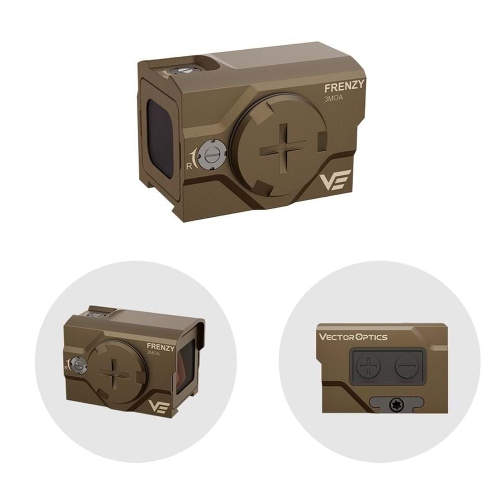 Vector Optics Frenzy Plus 1x18x20 FDE Çöl Rengi Reflex Sight Coyote SCRD-F63