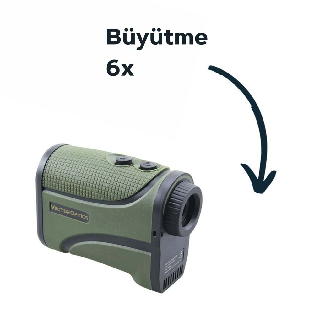 Vector Optics PARAGON 6X25 GEN2 1800METRE MESAFE ÖLÇER Range Finder 2000yrds