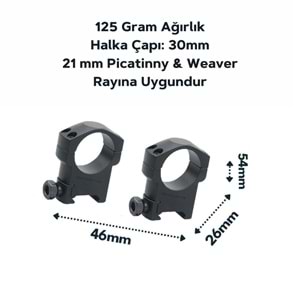 (SCTM-08) 30mm Mark Yüksek Dürbün Ayağı