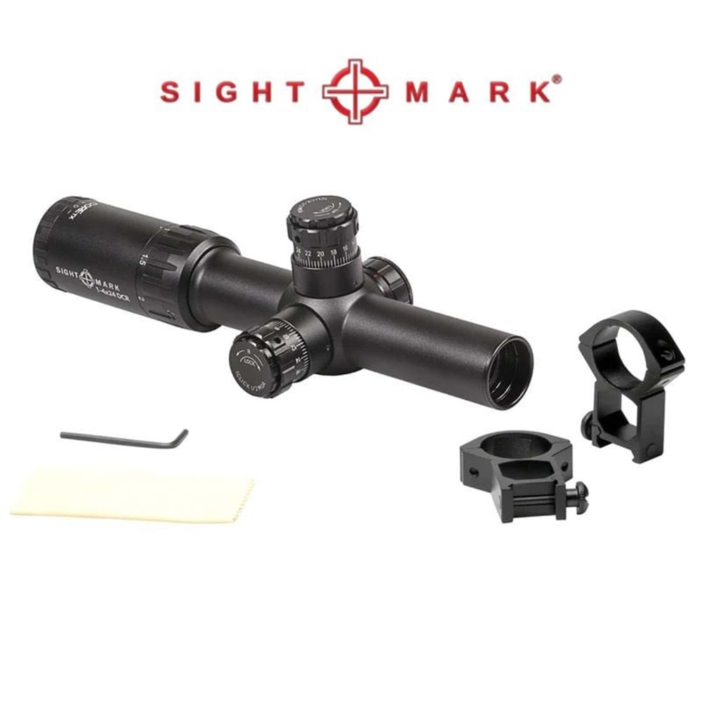 Sightmark Core TX 1-4x24DCR .223/.308 BDC Dual Caliber Tüfek Dürbünü