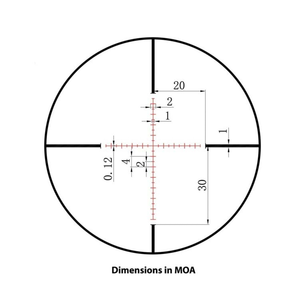 Sightmark Core TX 4-16x44MR Marksman Tüfek Dürbünü