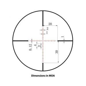 Sightmark Core TX 4-16x44MR Marksman Tüfek Dürbünü