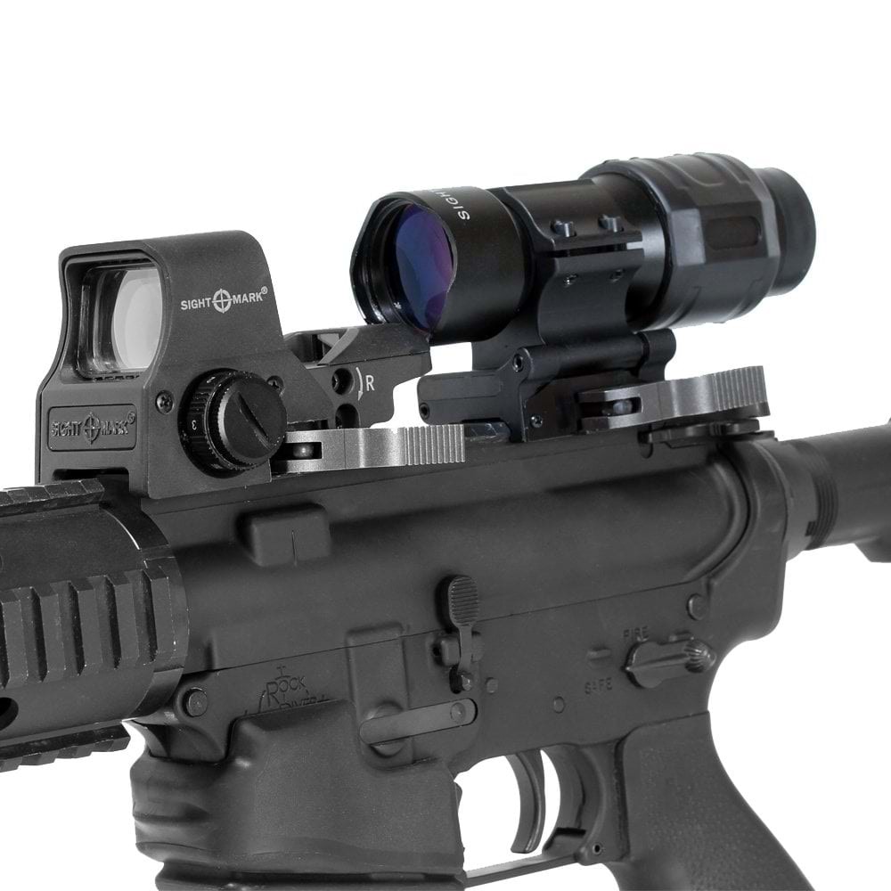 3x Tactical Magnifier Yana Yatan - Clamshell Yakınlaştırıcı