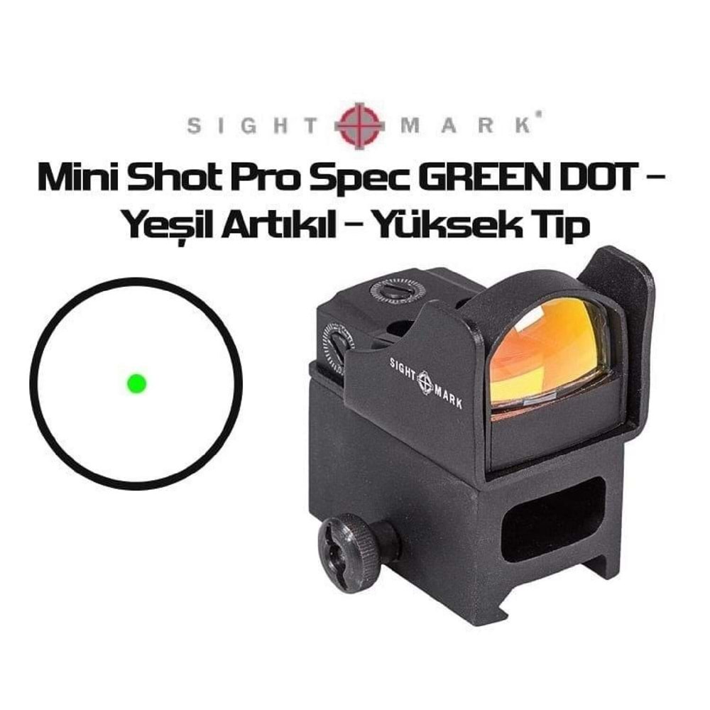 Sightmark Yükseltme Ayaklı Mini Shot Pro Spec - Yeşil Artıkıl