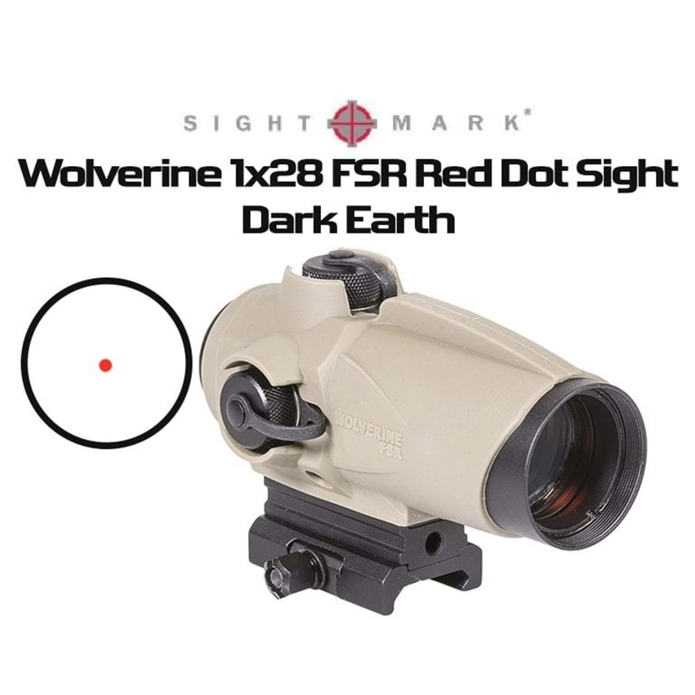 Wolverine 1x28 FSR Red Dot DARK EARTH Nişangah