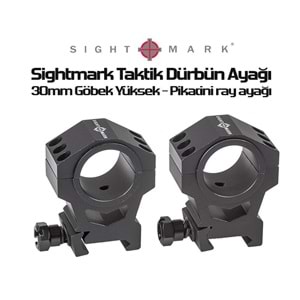 Sightmark Taktik Dürbün Ayağı - 30mm göbek Yüksek - Pikatini ray ayağı (fits 30mm