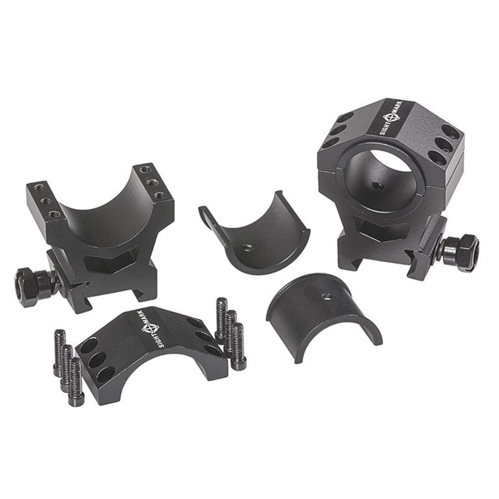 Sightmark Taktik Dürbün Ayağı - 30mm göbek Yüksek - Pikatini ray ayağı (fits 30mm