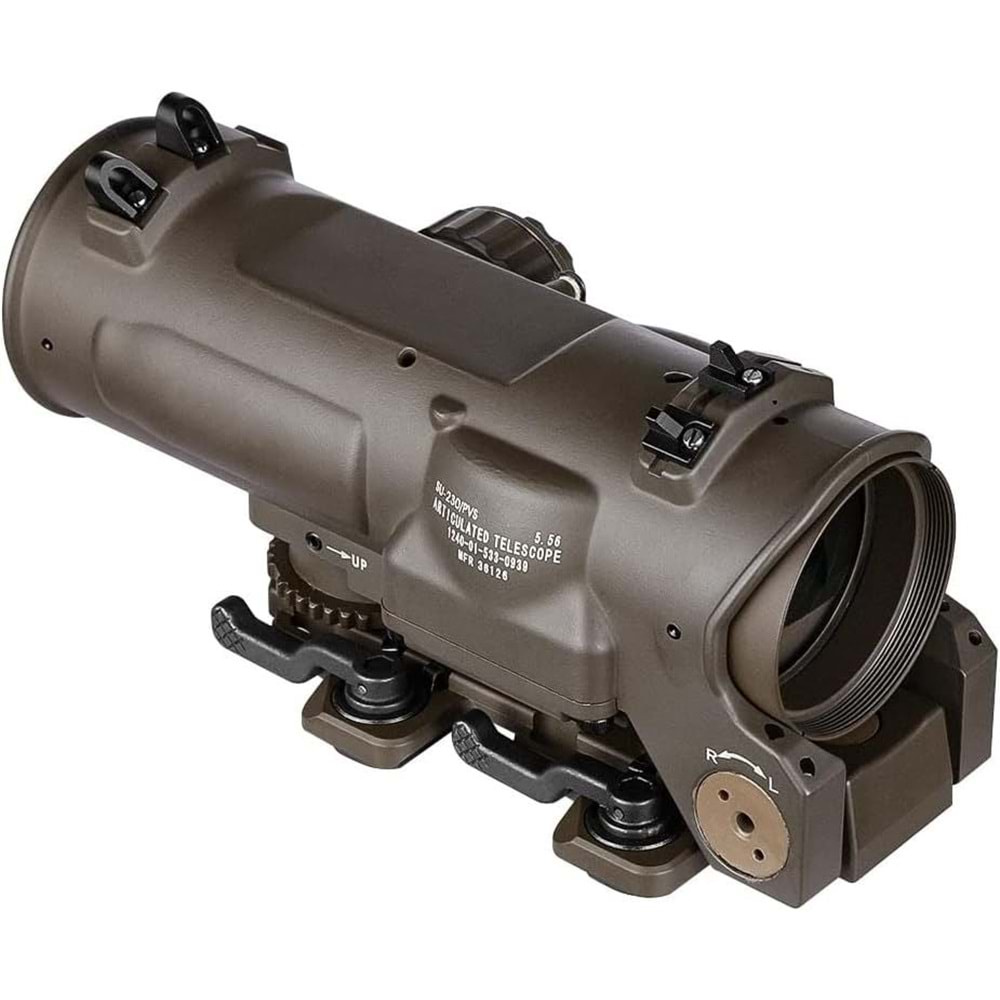 SOTAC Tactical Rifle Scope 1x-4x Fixed Dual Purpose Scope Red Illuminated Airsoft ELCAN - 1-4x32F1