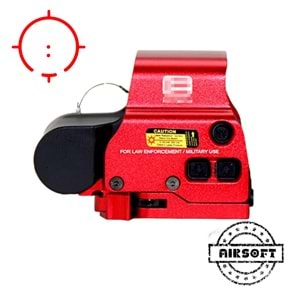 SOTAC 558 Red Dot Sight Metal Scope 10 Levels Brightness Adjustment Sight Nişangah - Kırmızı