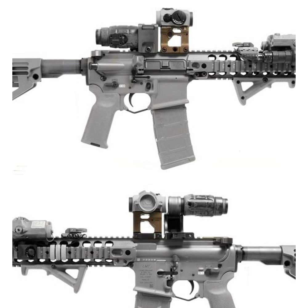 SOTAC Unity T1 T2 Tactical Micro Mount Elevated Bracket 20MM Rail - Montaj Düzeneği FST-MISB