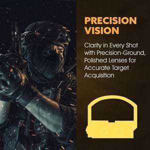 SOTAC Shake Awake WATERPROOF Compact MINI Crusader Red Dot Reflex Sight Pistol or Rifle and Glock MOS Nişangah