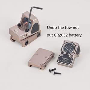 SOTAC RMR Red Dot Reflex Sight Scope Fit 20mm Weaver Rail Nişangah Tan - SOTAC-RMR-TN