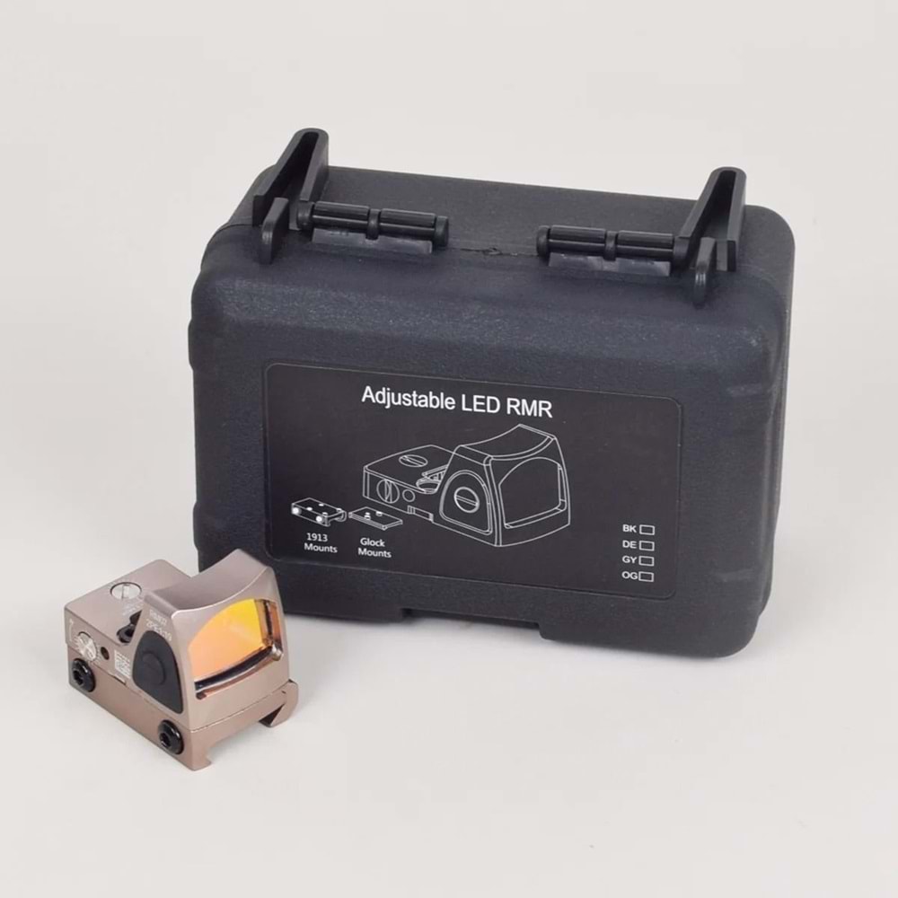 SOTAC RMR Red Dot Reflex Sight Scope Fit 20mm Weaver Rail Nişangah Tan - SOTAC-RMR-TN