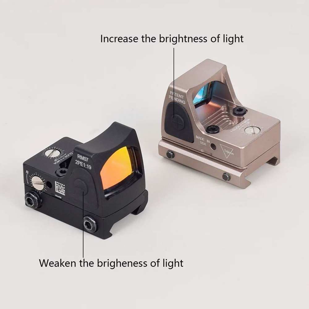 SOTAC RMR Red Dot Reflex Sight Scope Fit 20mm Weaver Rail Nişangah Tan - SOTAC-RMR-TN