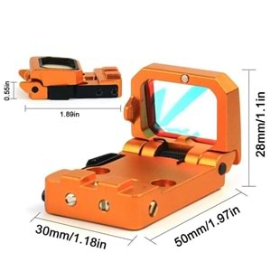 SOTAC Flipdot Reflex Optic 1x22mm 3 MOA Red Dot Sight RoseGold Nişangah - VISM-RG