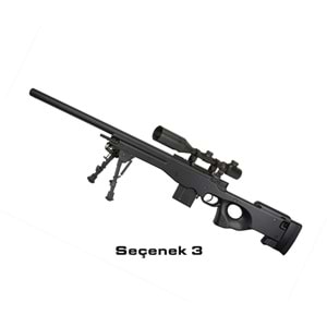 CYMA Advanced L96 Bolt Action High Power Airsoft Sniper Rifle BLACK