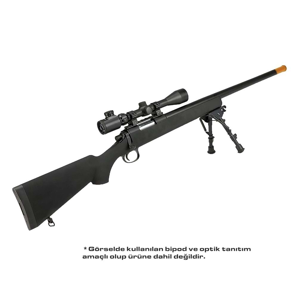 JG VSR-10 / BAR-10 Metal Tetik Sistemli Yaylı Airsoft Bolt Action Sniper Tüfek - 450FPS Siyah