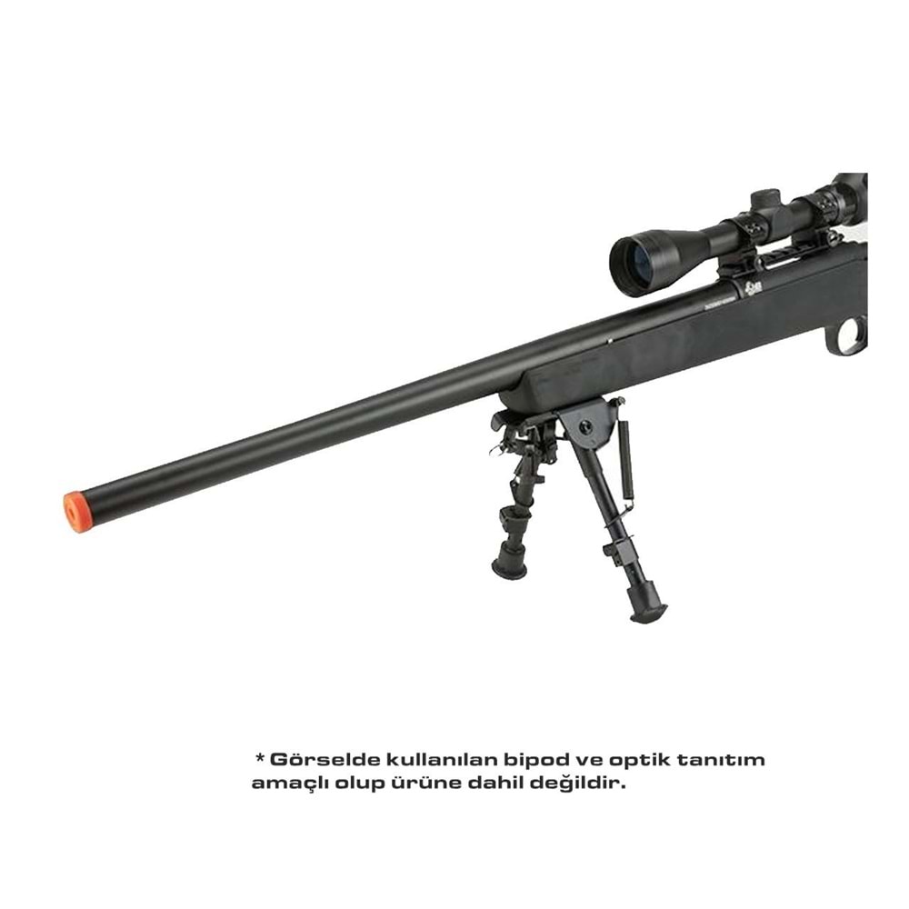 JG VSR-10 / BAR-10 Metal Tetik Sistemli Yaylı Airsoft Bolt Action Sniper Tüfek - 450FPS Siyah