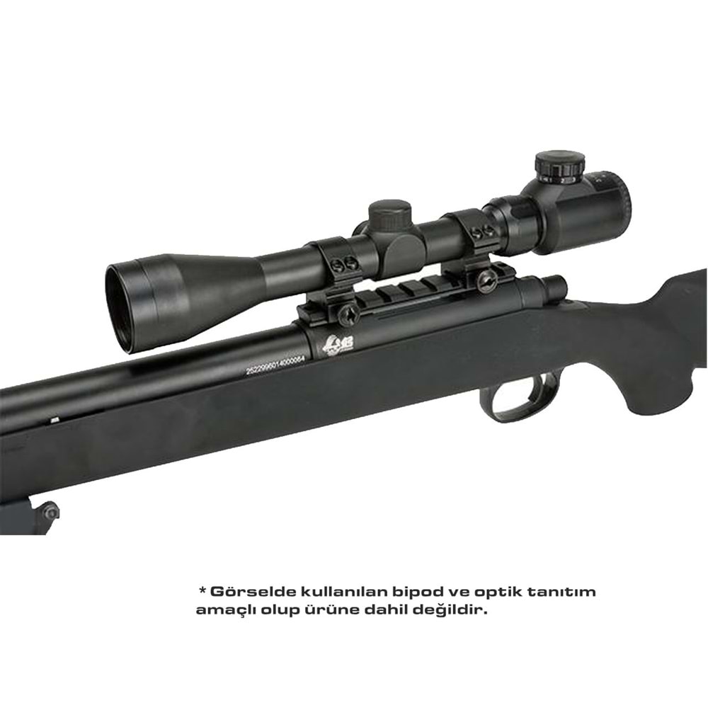 JG VSR-10 / BAR-10 Metal Tetik Sistemli Yaylı Airsoft Bolt Action Sniper Tüfek - 450FPS Siyah