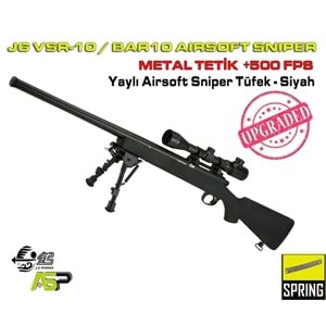 JG VSR-10 / BAR-10 Airsoft Bolt Action Sniper Metal Trigger Box - 500FPS BLACK