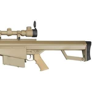 Snow Wolf M82A1 Airsoft AEG Sniper Tüfek 3-9x50 Dürbün Set (Renk: Desert / Kısa Namlu)