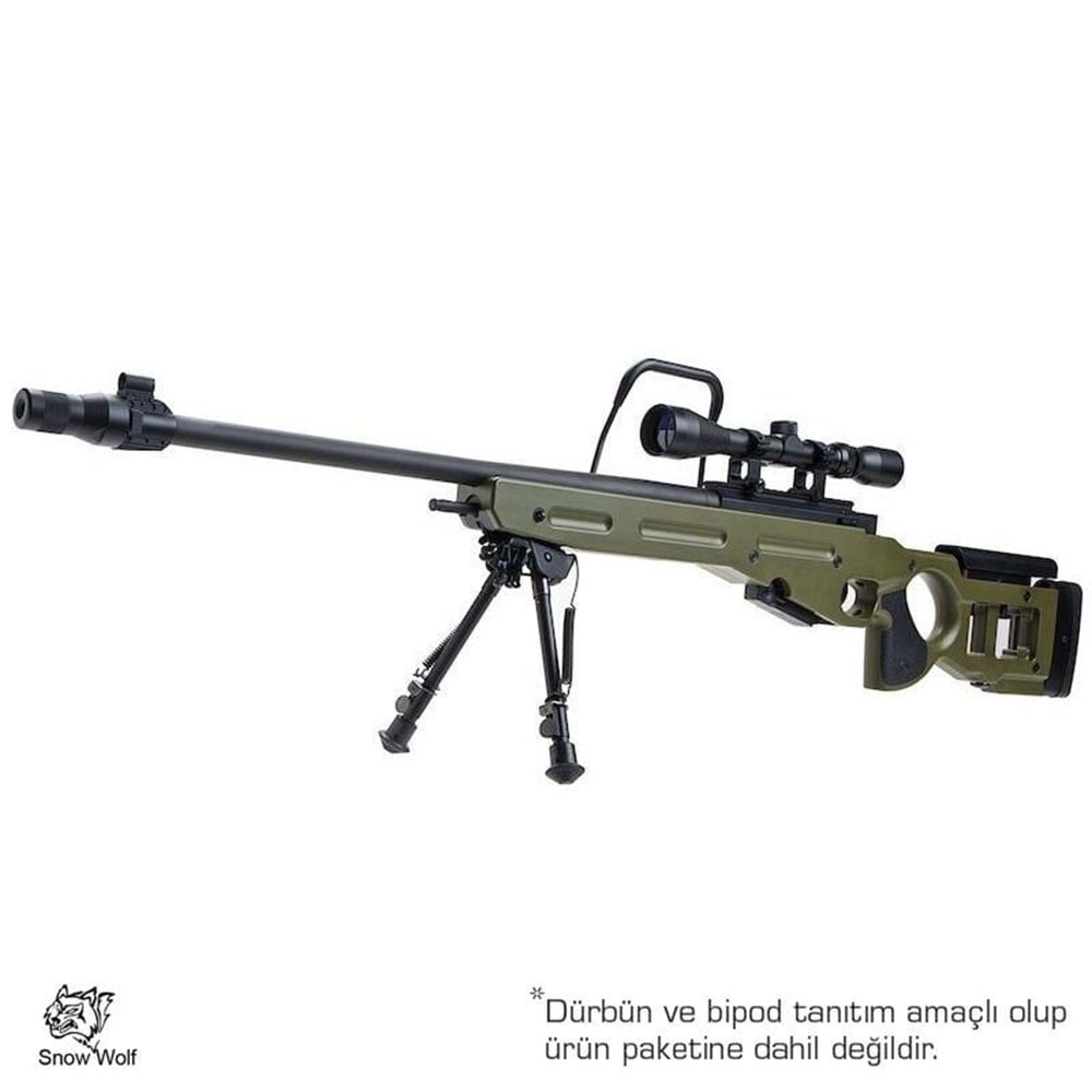 SnowWolf SV-98 OLIVE Bolt Action Airsoft Sniper Tüfeği AWP AWM