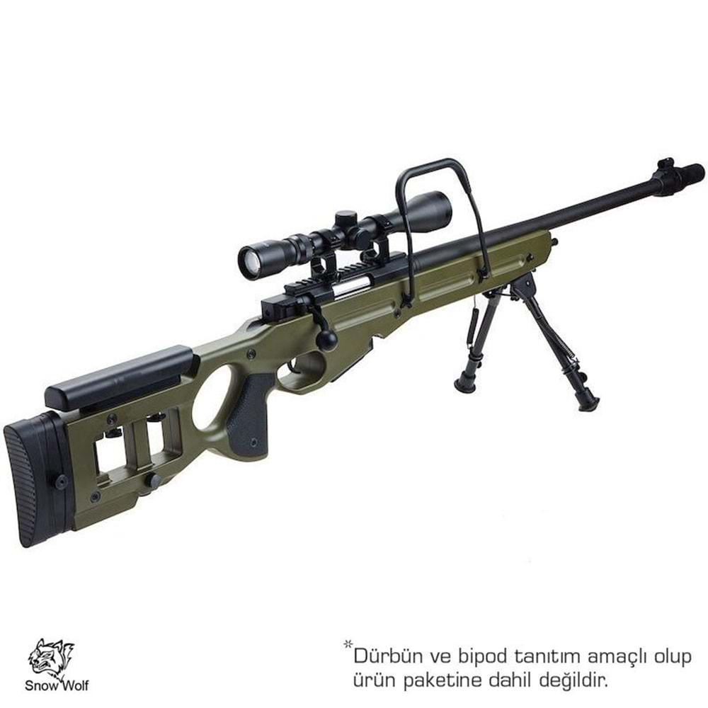 SnowWolf SV-98 OLIVE Bolt Action Airsoft Sniper Tüfeği AWP AWM