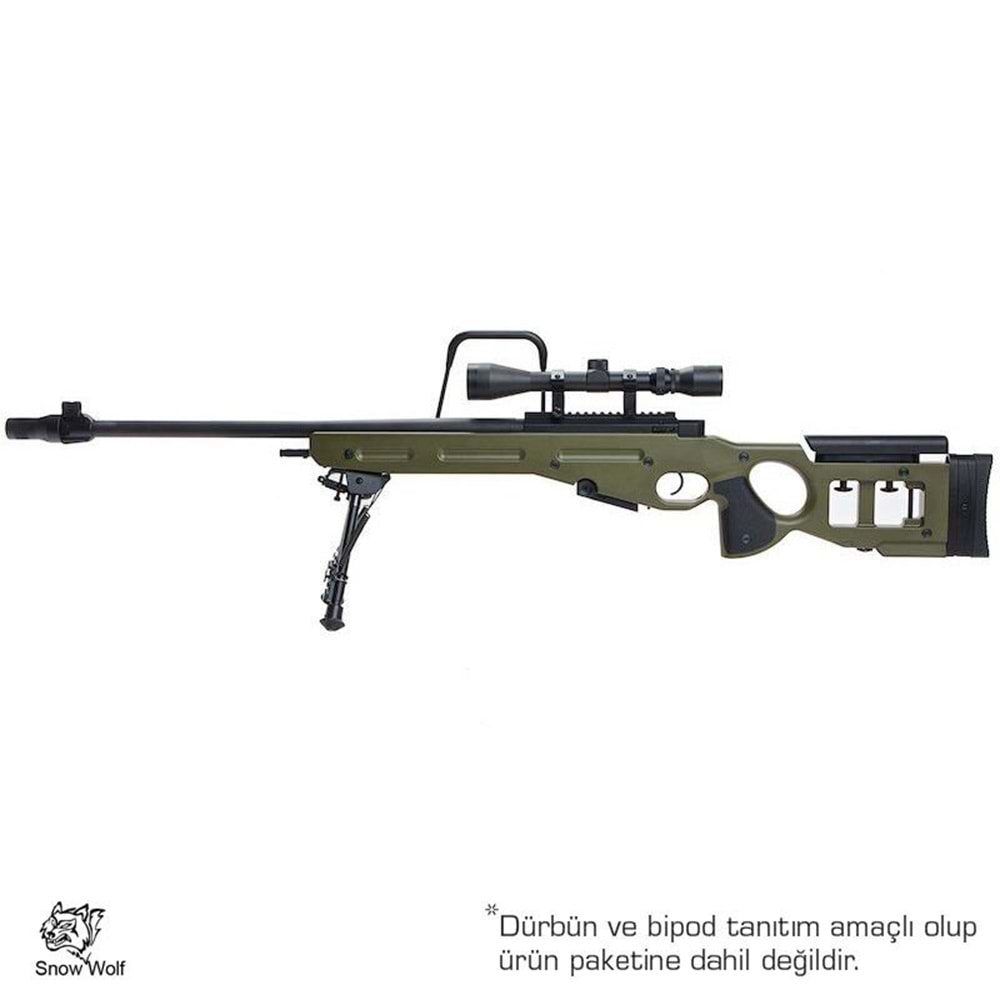 SnowWolf SV-98 OLIVE Bolt Action Airsoft Sniper Tüfeği AWP AWM