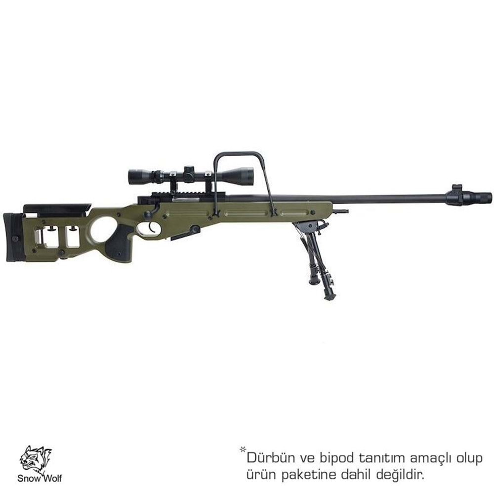 SnowWolf SV-98 OLIVE Bolt Action Airsoft Sniper Tüfeği AWP AWM