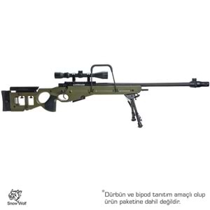 SnowWolf SV-98 OLIVE Bolt Action Airsoft Sniper Tüfeği AWP AWM