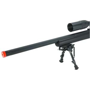 Snow Wolf M24 Airsoft Sniper Fabrika Upgradelidir - Siyah