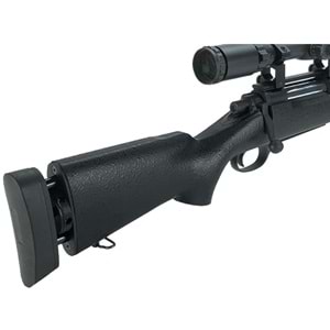 Snow Wolf M24 Airsoft Sniper Fabrika Upgradelidir - Siyah