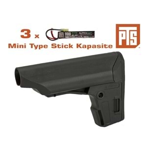 PTS Polimer Dipçik EPS Airsoft Tüfek için- Siyah