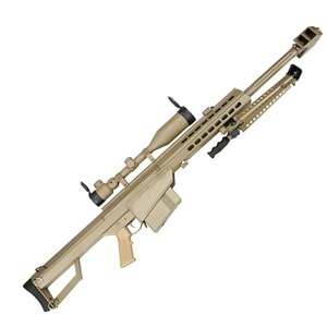 Snow Wolf M82A1 CQB Dürbünlü AEG Airsoft Sniper Tüfek Çöl Rengi